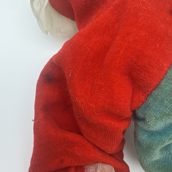 Christmas Elf Jester Vintage Folk Art Shelf Sitter Holiday Poseable 9" Tall - Picture 15 of 16